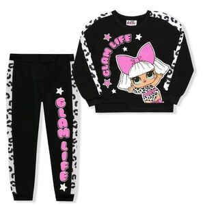 LOL Surprise Dolls, and Girls 2 Piece Character Long Sleeve and Jogger set